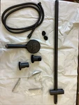 Moen 3667EPBL Matt Black Multi Function Hand Shower With Slide Bar 3669-BL. Fixed Price $199.99.