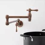 Signature Hardware Augusta Retractable Wall-mount Pot Filler Faucet Bronze. Fixed Price $199.99.