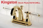 New Kingston KS7612WLL Brass Wilshire Heirloom Bathroom Faucet Ceramic Valve. Fixed Price $49.45.