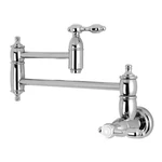 Kingston Brass KS310.TAL Tudor 3.8 Gpm Wall Mounted Double Handle - Chrome. Fixed Price $311.97.