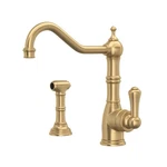 Perrin & Rowe U.4746SEG-2 Edwardian Kitchen Faucet/side Spray,satin English Gold. Fixed Price $1679.00.