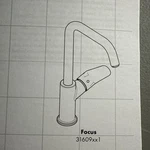 Hansgrohe 31609001 Focus 1.2 Gpm Single Hole Bathroom Faucet With Ecoright. Fixed Price $98.30.