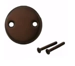 Delta Peerless Faucet Two Hole Overflow Plate With Screws , Oil Bronze. Fixed Price $18.83.