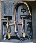 Signature Hardware Hurston 455764 Pull-down Bridge Kitchen Faucet Chrome. Fixed Price $225.00.