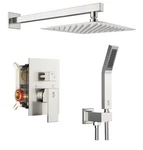 Sr Sun Rise Shower Faucet Set Bathroom Square Rain Head. Fixed Price $95.00.