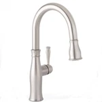 Miseno MNO381SSP Donya Pullout Spray Kitchen Faucet, Escutcheon, Stainless. Fixed Price $70.00.