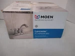 Moen Lancaster Classic Brushed Nickel Two-handle High Arc Bathroom Faucet. Fixed Price $79.88.