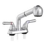 Home Plus 1010-31CP Chrome Two Handle Pull Out Laundry Faucet 4 In. Center. Fixed Price $41.45.