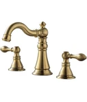 Derengge 2 Handle Bathroom Sink Faucet 3 Hole Brush Gold Pop Up Drain F-8805-BG. Fixed Price $68.00.