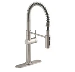 Kohler K-22973-VS Crue Semi-professional Kitchen Sink Faucet, Stainless Steel. Fixed Price $485.00.