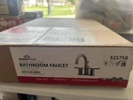Geneva 4 In. Centerset 2-HANDLE Bathroom Faucet Satin Nickel By Design House. Fixed Price $99.99.