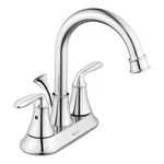 Glacier Bay Bathroom Faucet 4 Centerset Chrome High Arc 2-HANDLE Sink. Fixed Price $33.35.