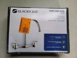 Glacier Bay 2-HANDLE Wall Mount High-arc Kitchen Faucet Chrome (67735-0001). Fixed Price $58.98.