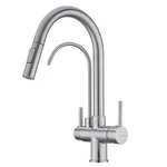 Tutew Kitchen Faucet With Pull Down Sprayer, Sink Brushed Nickel. Fixed Price $129.90.