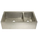 Native Trails CPK574 Farmhouse Duet Apron-front Copper Kitchen Sink, 40" X. Fixed Price $3600.00.
