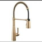 New Delta 9613-CZ-DST Essa Pre-rinse Pull-down Kitchen Faucet Champagne Bronze. Fixed Price $189.79.