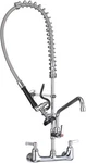 Mstjry Commercial Kitchen Faucet With Pull Down Sprayer 35 Height 8 Inch Center. Fixed Price $165.00.