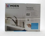 Moen Torrance Single-handle Low-arc Kitchen Faucet W/ Sprayer CA87480SRS. Fixed Price $72.95.