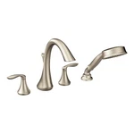 Moen Eva T944BN Deck Mounted Roman Tub Filler,brushed Nickel *new*. Fixed Price $169.59.