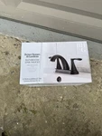 Better Homes & Gardens Simple Flair 4" Centerset Bathroom Faucet In Matte Black. Fixed Price $32.00.