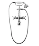 Graff Canterbury Wall Mounted Tub Filler W/ Porcelain Lever Handles, Shower. Fixed Price $849.50.