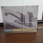 Oakbrook 67210-2404 Brushed Nickel 1-HANDLE Kitchen Faucet With Side Sprayer. Fixed Price $32.39.
