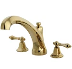 Kingston KS4322AL Roman Tub Faucet Lever Handle Polishbrass Deck Mounted. Fixed Price $125.00.
