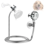 Sneatup Pet Shower Set With 8.2FT Hose & Flow Control Valve For Plated Chrome. Fixed Price $49.99.