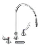 Delta Commercial Chrome Faucet 8" Spread Deck Mounted 27C4924-R7. Fixed Price $105.99.