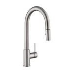 AS60BN Brushed Nickel Kitchen Sink Faucet With Pull Down Sprayer Single Handle. Fixed Price $193.69.