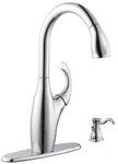 Schon 65710N-B8401 Pull-out Kitchen Faucet W/soap Dispenser, Polished Chrome. Fixed Price $85.18.