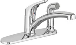 Colony Pro Polished Chrome Single-handle Kitchen Faucet With Side Spray. Fixed Price $183.99.