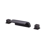 Deck Mount Bathtub Faucet, Oil Rubbed Bronze Waterfall Roman Filler Fauce.... Fixed Price $181.25.