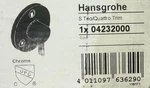 Hansgrohe Ecostat 04232000 Diverter Trim,chrome *new*. Fixed Price $64.99.