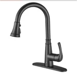 Cobbe Zalerock Touchless Gooseneck Pull Down Kitchen Faucet-matte Black. Fixed Price $65.99.
