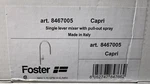 Foster 8467005 Capri Faucet Ss Polished Chrome Single-lever Mixer Pull-out Spray. Fixed Price $468.92.