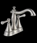 Delta Cassidy 2597LF-SSMPU Centerset Bathroom Faucet W/ Drain Assembly Stainless. Fixed Price $219.95.