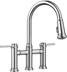 New Blanco Polished Chrome 442504 Empressa Pull-down Dual Spray Kitchen Faucet. Fixed Price $345.00.