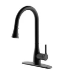 Flow Classic Series Single-handle Pull-down Sprayer Kitchen Faucet Matte Black. Fixed Price $100.00.