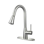 Swiss Madison Single Handle Kitchen Faucet Pull Down Sprayer Brushed Nickel. Fixed Price $62.26.