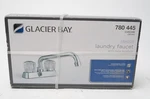 Glacier Bay Aragon Laundry Faucet Chrome 2 Handle 4" Centerset 780445 New. Fixed Price $29.99.