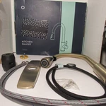 Forious Gold Kitchen Faucets W/pull Down Sprayer ( FF0023G) Stainless Steel. Fixed Price $60.00.