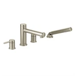 Moen T394 Deck Mounted Roman Tub Filler Trim With Personal Hand Shower Built. Fixed Price $503.47.