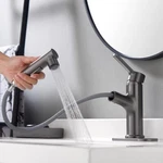 Laz Home Bathroom Sink Faucet W/ Pull Out Sprayer Water Flow Mode - Black New. Fixed Price $49.99.