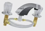 United States Hardware Tiger Chrome 2-HANDLE Knob Bathtub Faucet P-030N. Fixed Price $42.99.