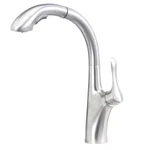 Blanco Single Lever Kitchen Faucet W/ Pullout Spray Stainless Steel 441511. Fixed Price $225.00.