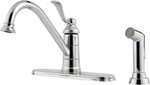 Pfister LG34-4PC0 Portland 1-HANDLE Kitchen Faucet With Side Spray, Polished. Fixed Price $79.99.