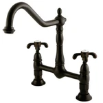 Kingston Brass KS1175TX French Country Bridge Kitchen Faucet. Fixed Price $221.18.
