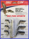 Eagle Claw Heavy Duty Fishing Rod Tip Repair Kit With Glue 7 Sizes! Pole Guides. Fixed Price $13.99.