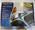 Aqualife Two Handle Washerless Kitchen Faucet 0443000LF. Fixed Price $35.99.